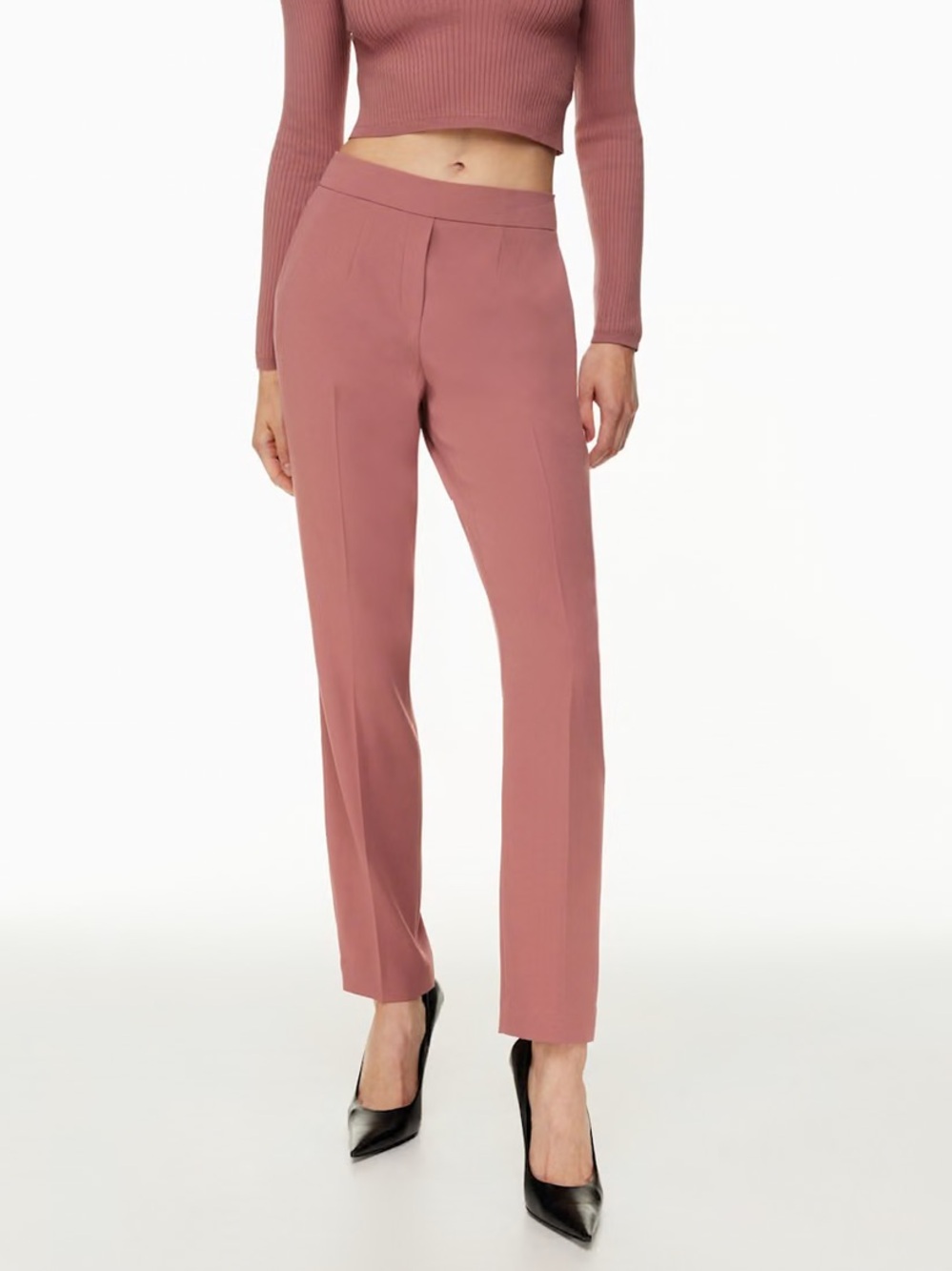 Babaton coral cropped pants